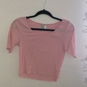 Pink crop top