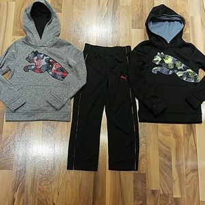 Boy's Puma bundle Size 6 Sweatshirts and pants.