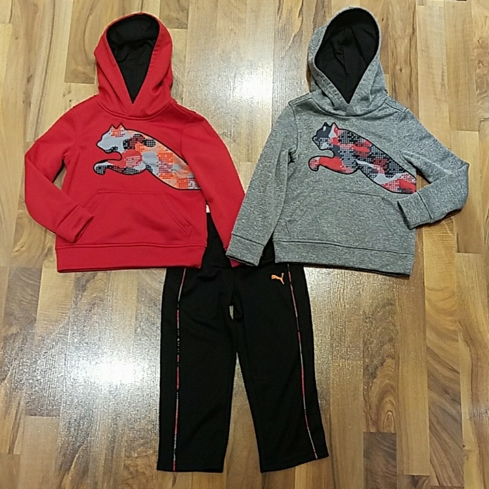 Boy's Puma 3T Bundle. Sweatshirts and pants.