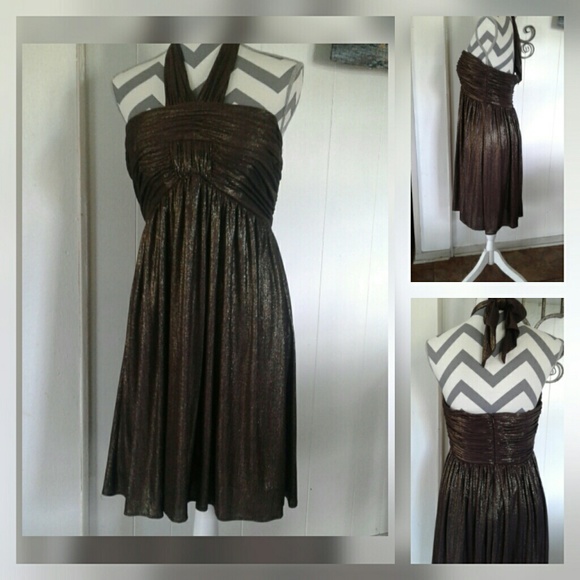 Dusk Dresses & Skirts - ⚘Stunning Choc/gold Shimmer dress⚘👚