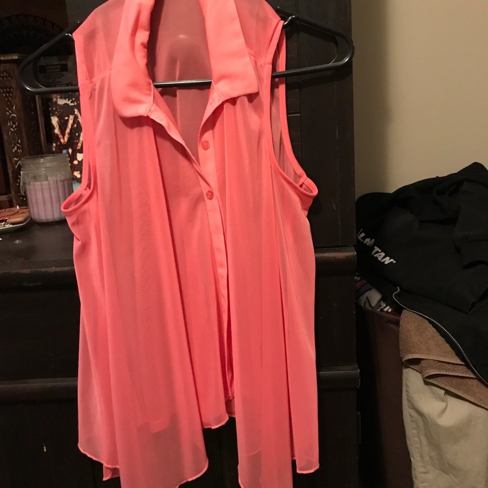 Chiffon pink blouse