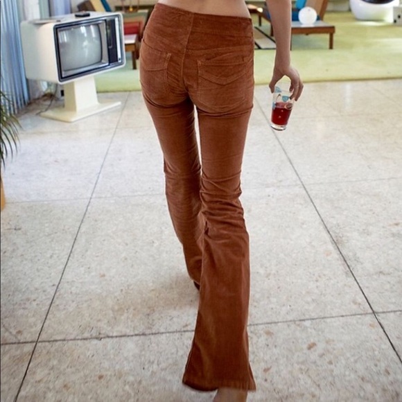 mustard corduroy flares