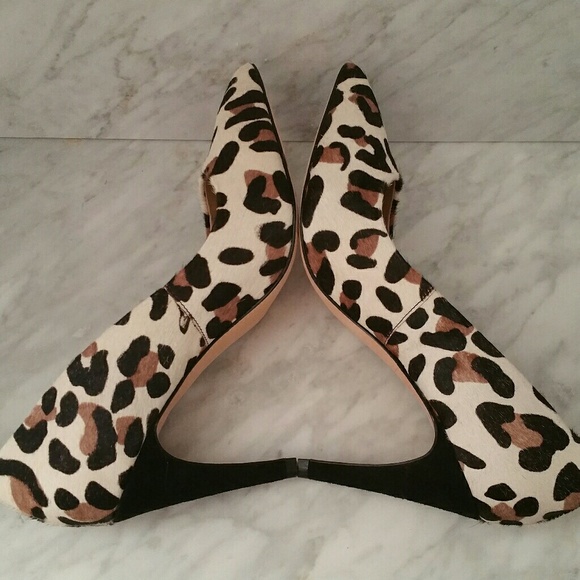 NWB DVF Alina Leopard Calf Hair Pump - Picture 8 of 8