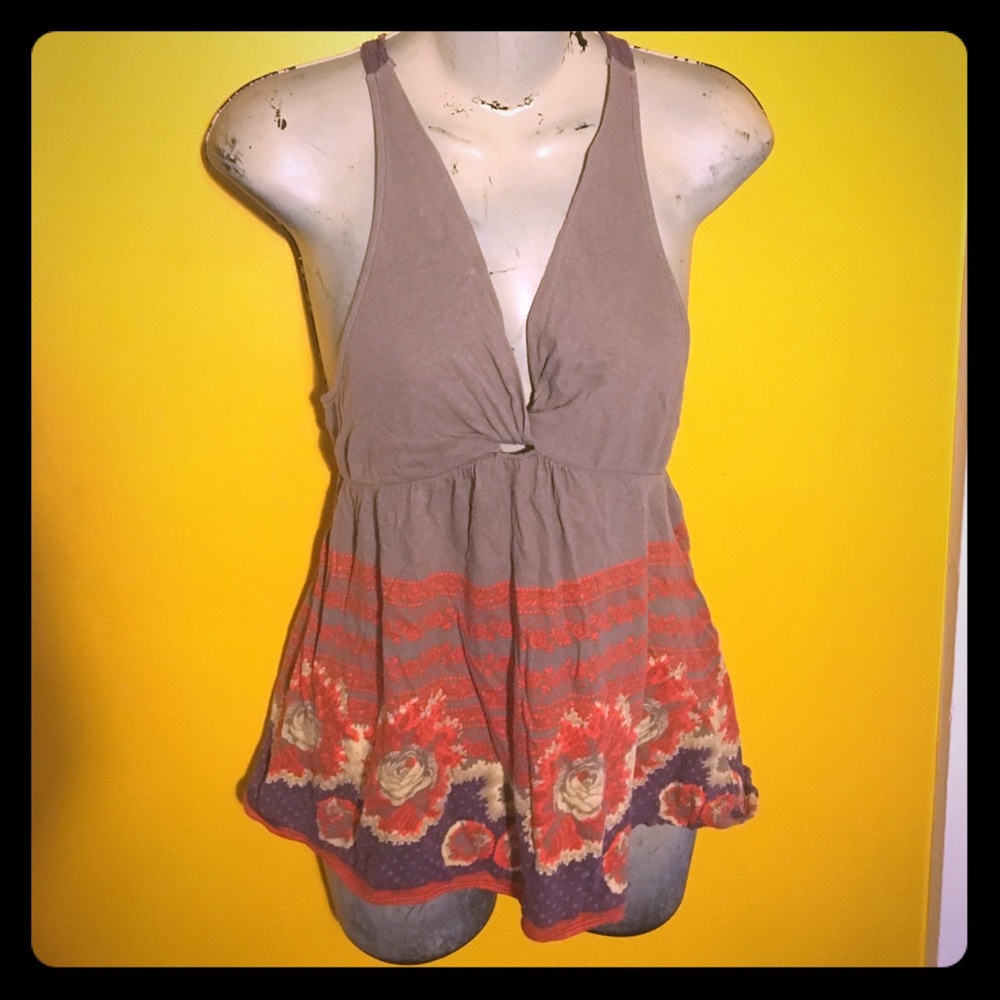 Free People racerback lace tank