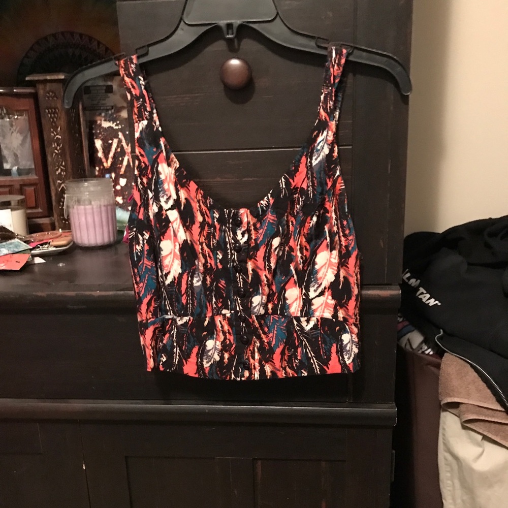Festival crop top patterned