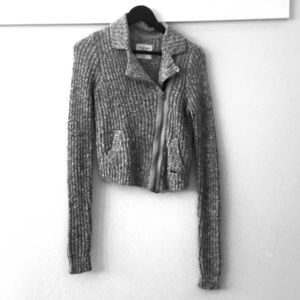 Abercrombie & Fitch Grey Knit Jacket Size S