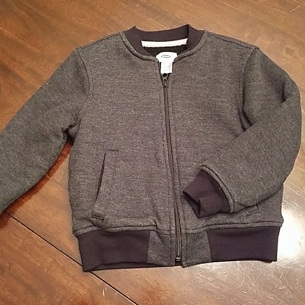 Boy's Charcoal Sweater Jacket. XS