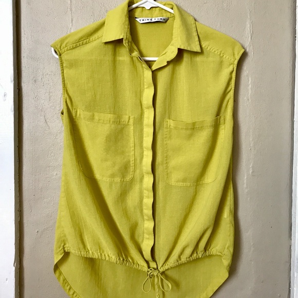 🍈Funky 80’s sleeveless neon top 🌕 - Picture 2 of 4