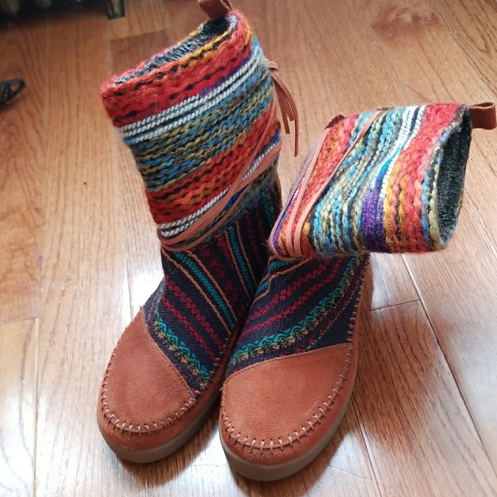 Toms Nepal Boot Cognac Suede Boots