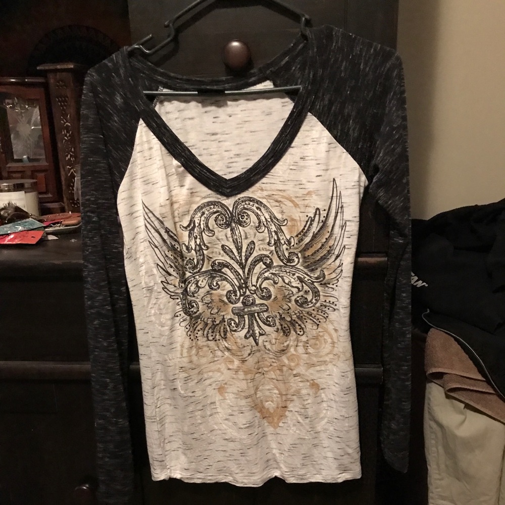Long sleeve rocker shirt