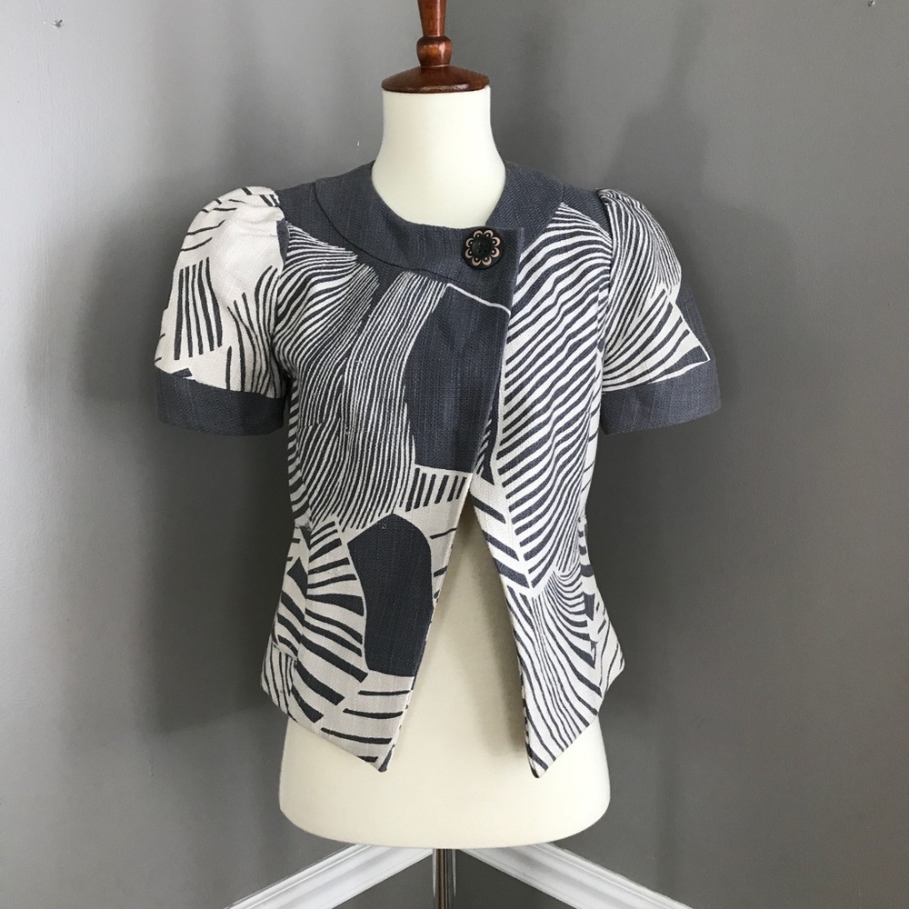 Anthropologie Short Sleeved Blazer