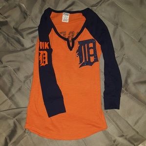 XS PINK DETROIT TIGERS TOP