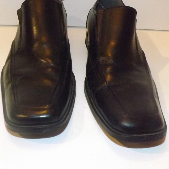 Steve Madden Other - Kingsly Black Leather Dress Loader Slip On Shoes