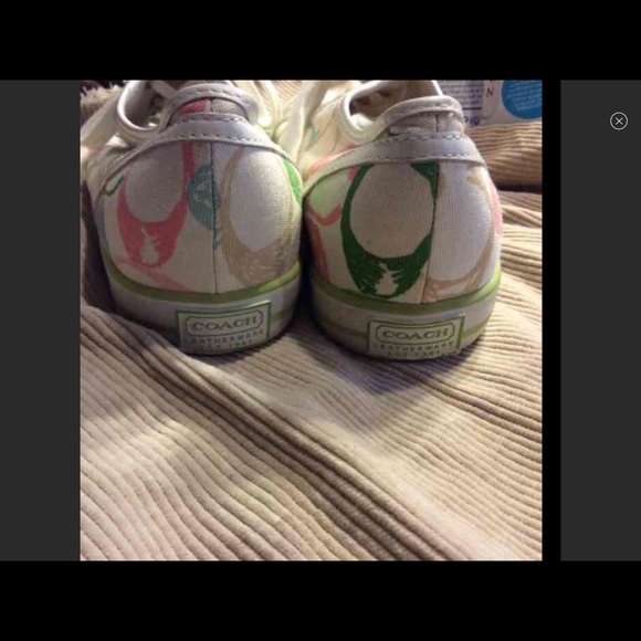 Coach scribble print tennis shoes - Picture 3 of 4