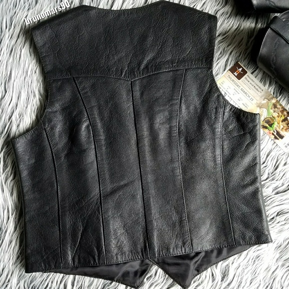 ๐โขHPโข Basic Leather Vest - Picture 3 of 9