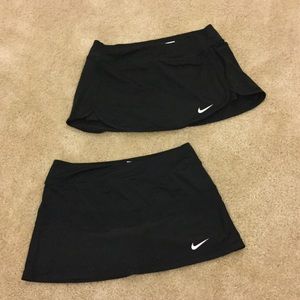Two Nike tennis skirts