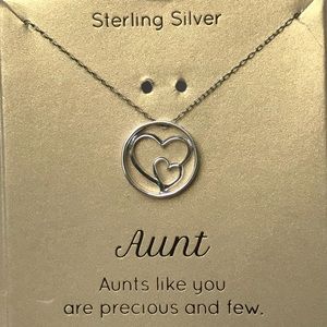 Sterling silver aunt pendant