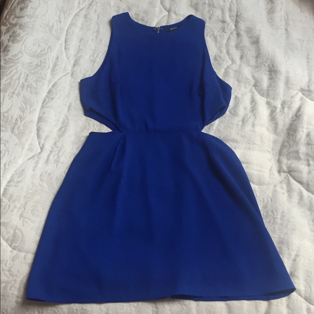 Cobalt Blue Cutout Dress