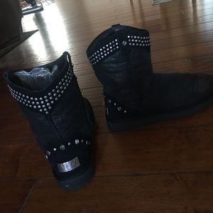 Brand new condition black studded UGG boots