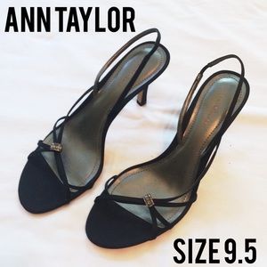 MOVING SALE Ann Taylor black strappy stiletto