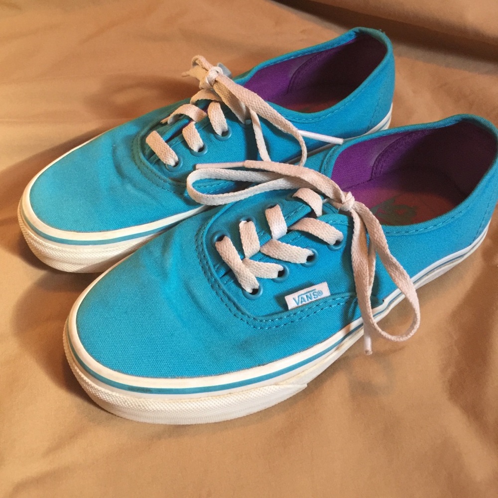 Turquoise/Teal Vans