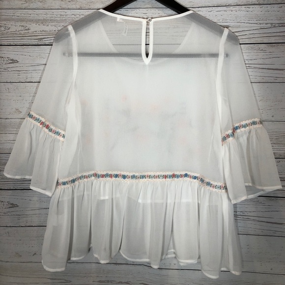 American Clothing Inc. Embroidered Blouse - Picture 2 of 5