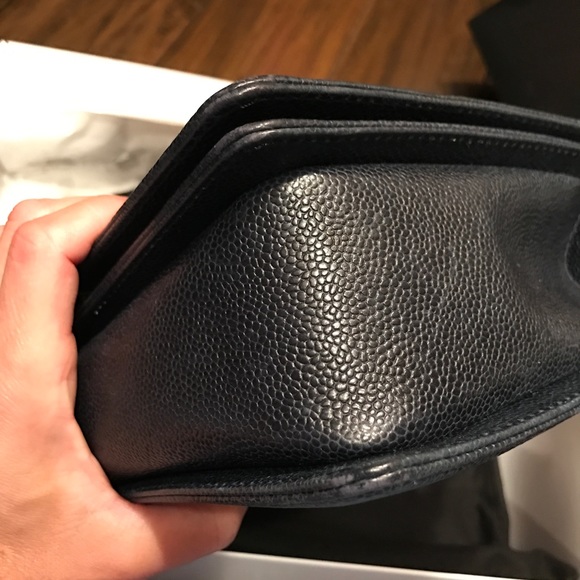 Pre-owned chanel navy new-medium boy bag - Picture 8 of 8