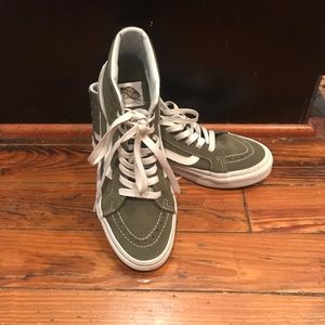 Olive Green High Top Vans