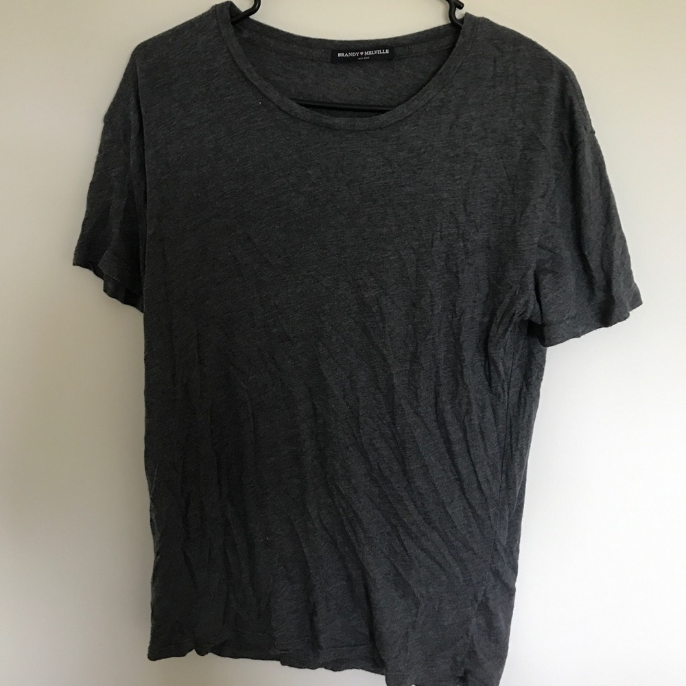Brandy melville dark gray tshirt