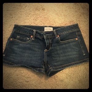 Aeropostale blue jean short shorts