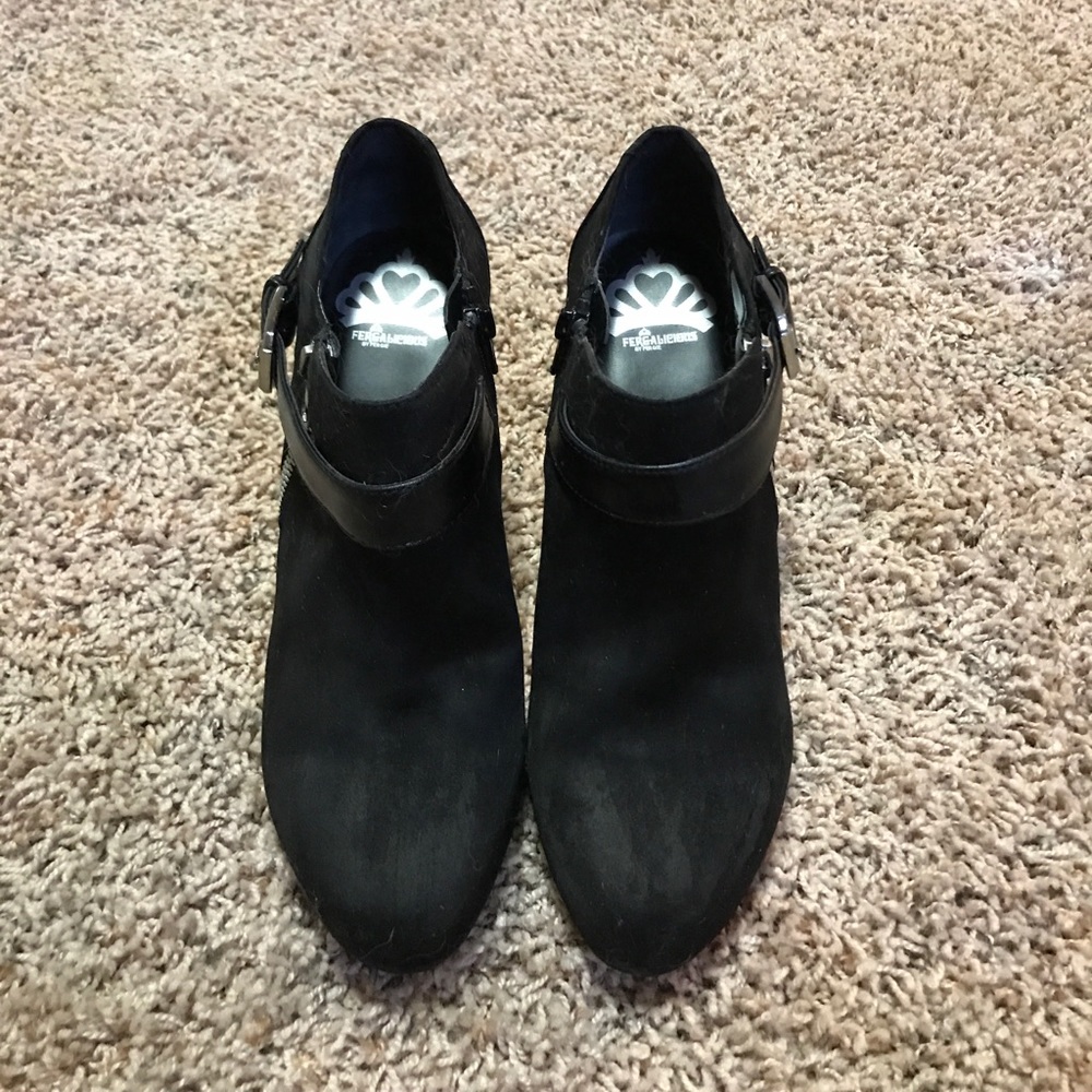 Black Fergalicious Ankle Boots