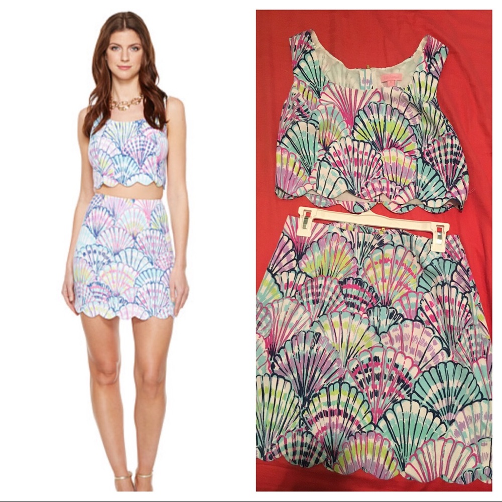 New with tags- Lilly Pulitzer oh shello crop set