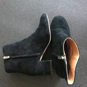 Black Suede UO Ankle Boots