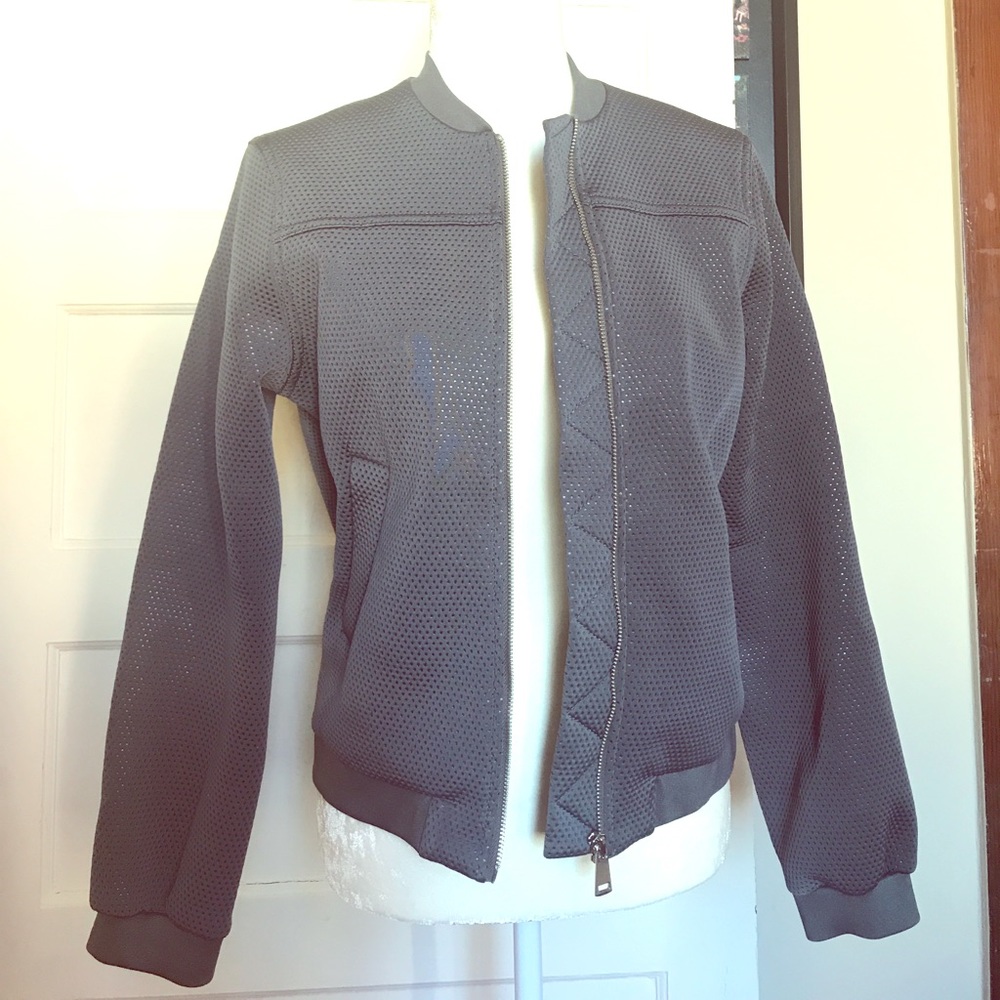 Topshop bomber jacket, grey, size 6/ medium.