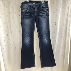 Silver jeans like new