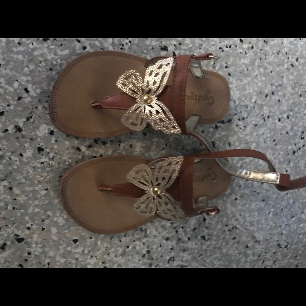 Toddler girl butterfly sandal