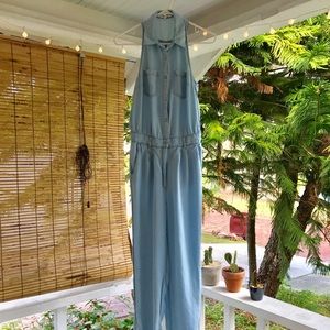 Lightweight Denim Jumpsuit