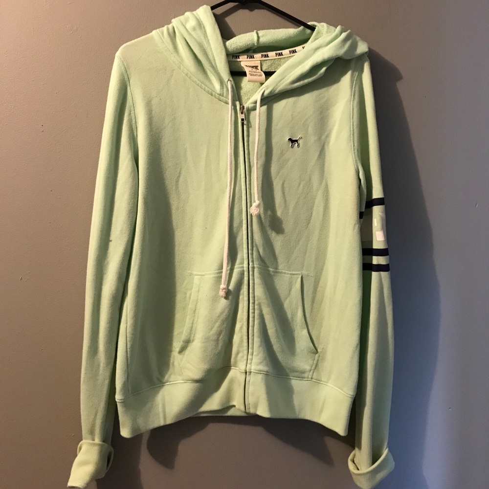Pink Mint Green Zip-Up