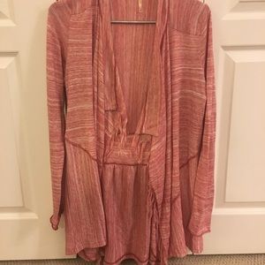 Red and Cream Cardigan