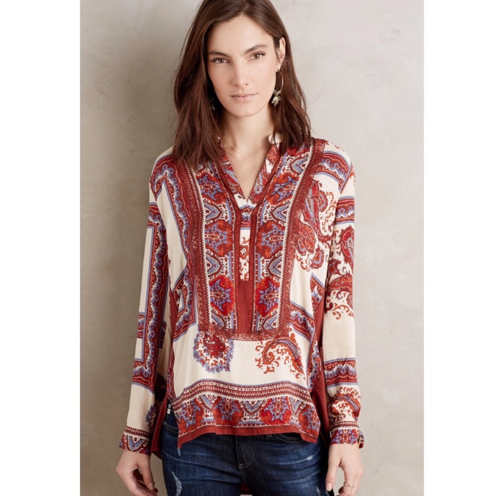 Anthropologie Nahara Paisley Tunic by Tiny