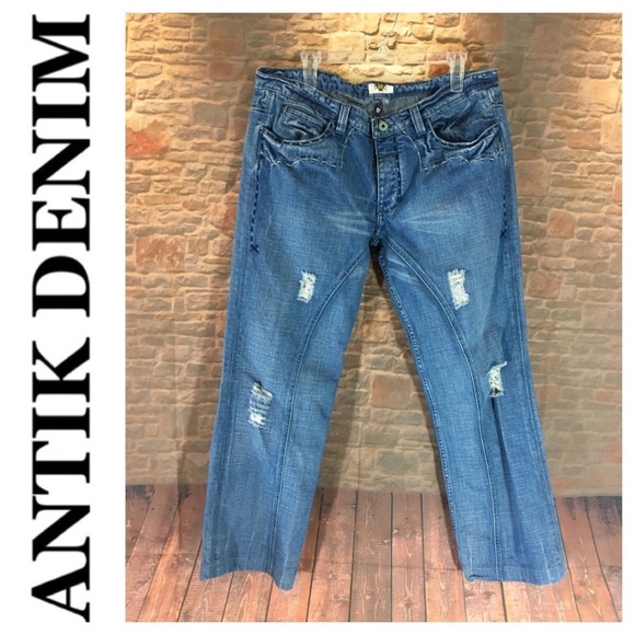 💸Men's Antik Denim designer distressed/faded Jean - Picture 5 of 8