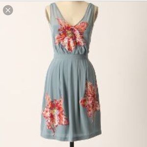 Anthropologie Glimmering Magnolia Dress
