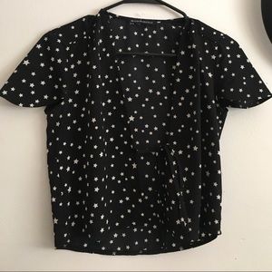 Brandy Melville Stars Patterned Blouse