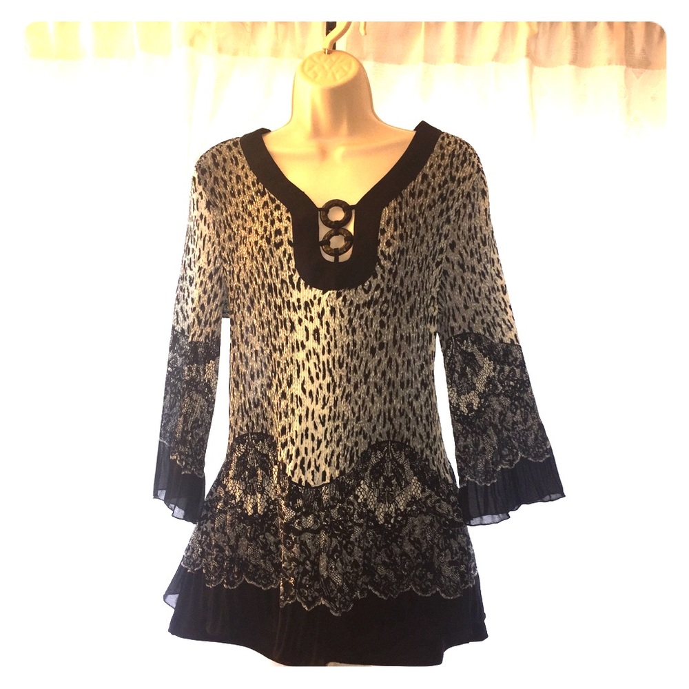 Leopard and Lace Top
