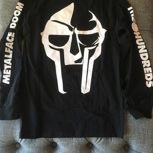 RARE MF DOOM X THE HUNDREDS LONG SLEEVE