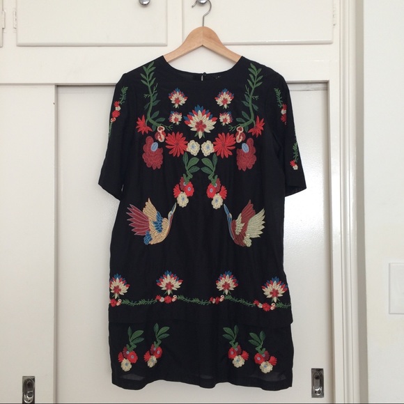 Zara Embroidered Dress NWT - Picture 2 of 8