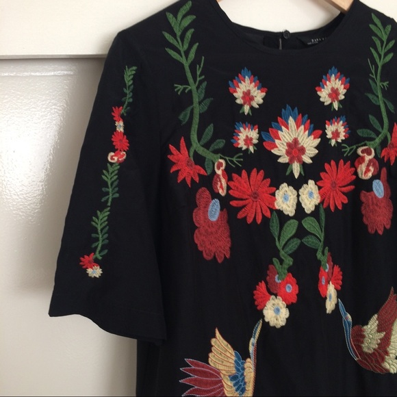 Zara Embroidered Dress NWT - Picture 3 of 8