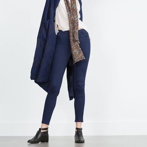 Zara Premium Denim High Waisted Skinny Jeans