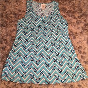 Size small anchor tank top