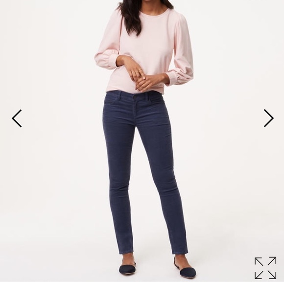 Loft  cobalt blue corduroys - Picture 1 of 4